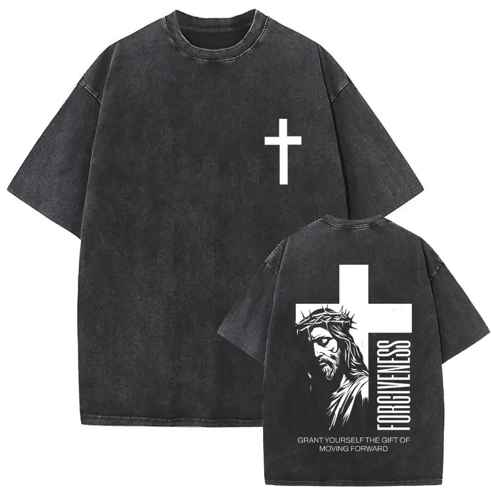 Jesus Forgive Them Vintage Washed Tee