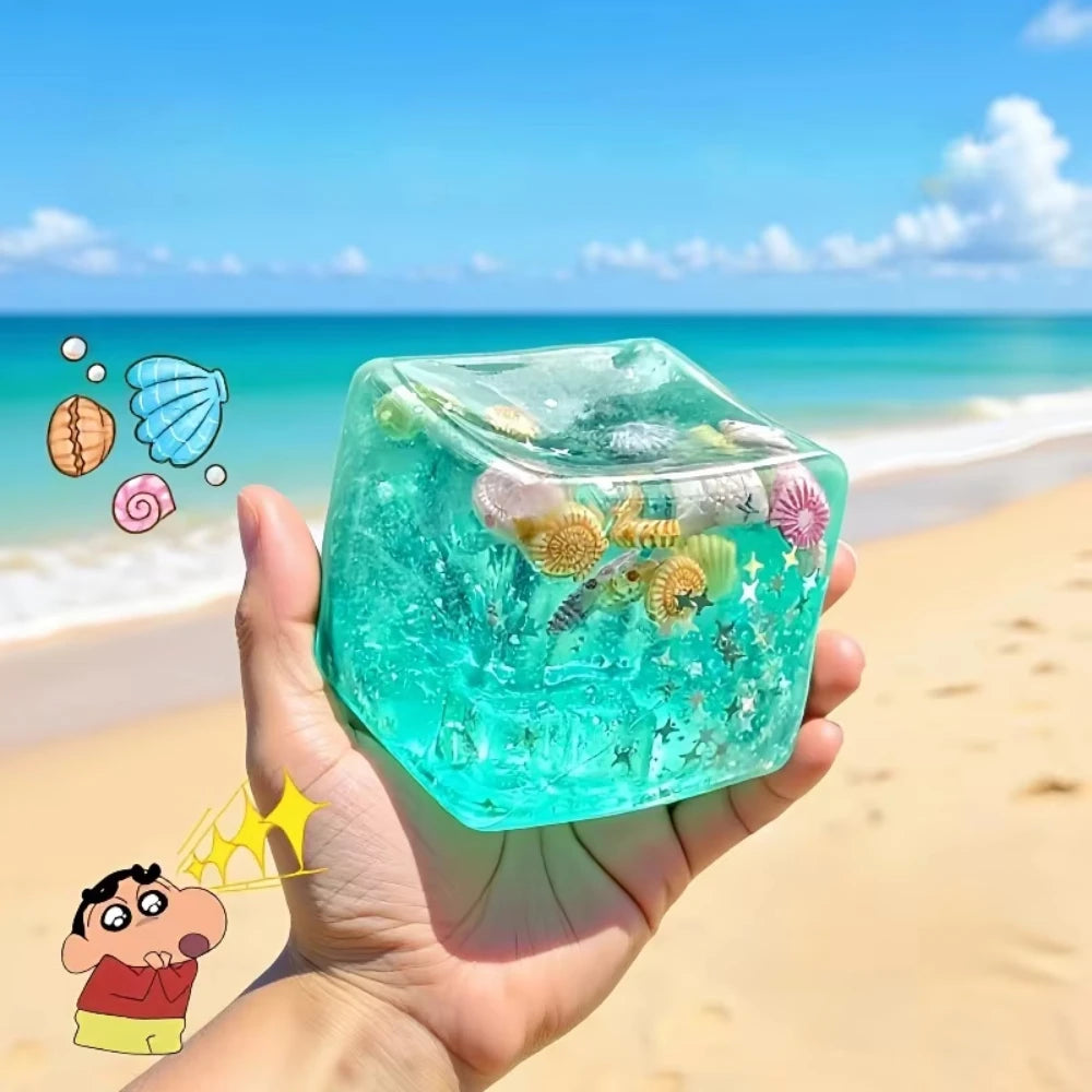 Ocean Cube Sensory Squishy Fidget Toy 🌊🧊