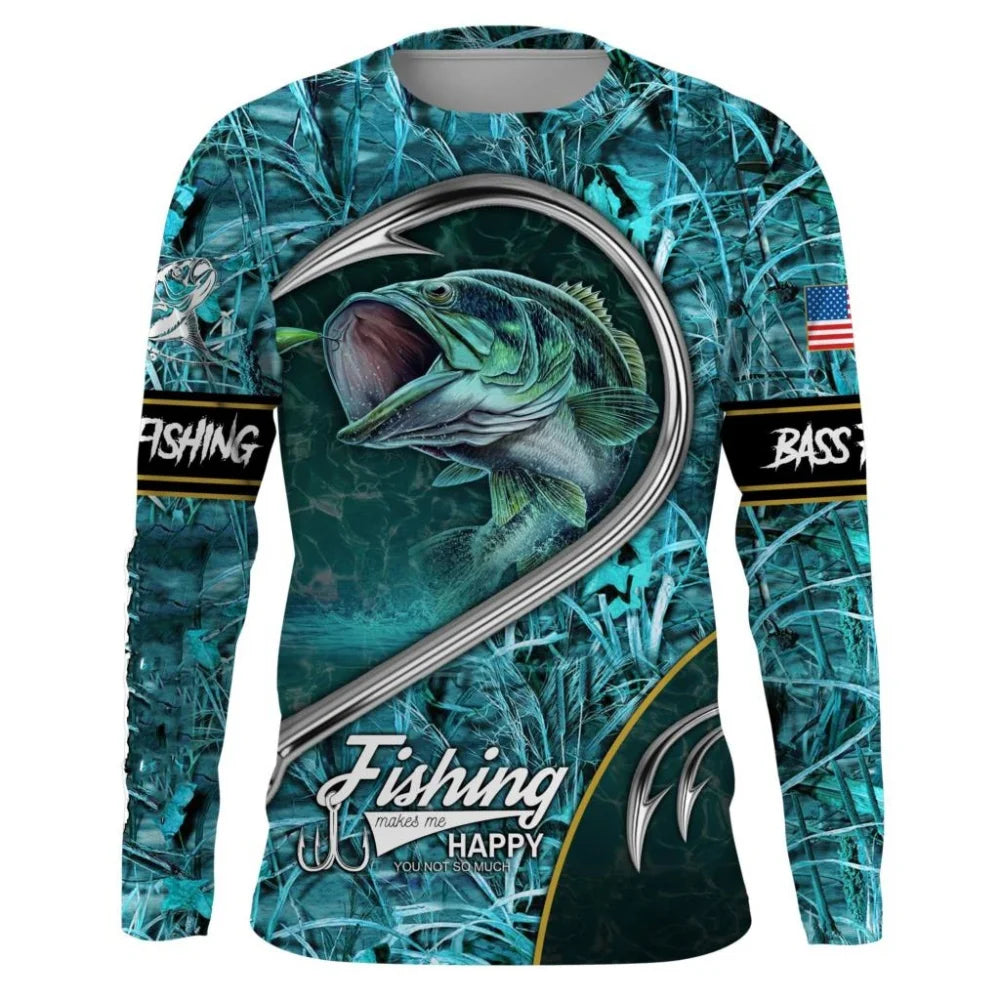 Men’s Performance Fishing Shirt – Long Sleeve Outdoor Tee