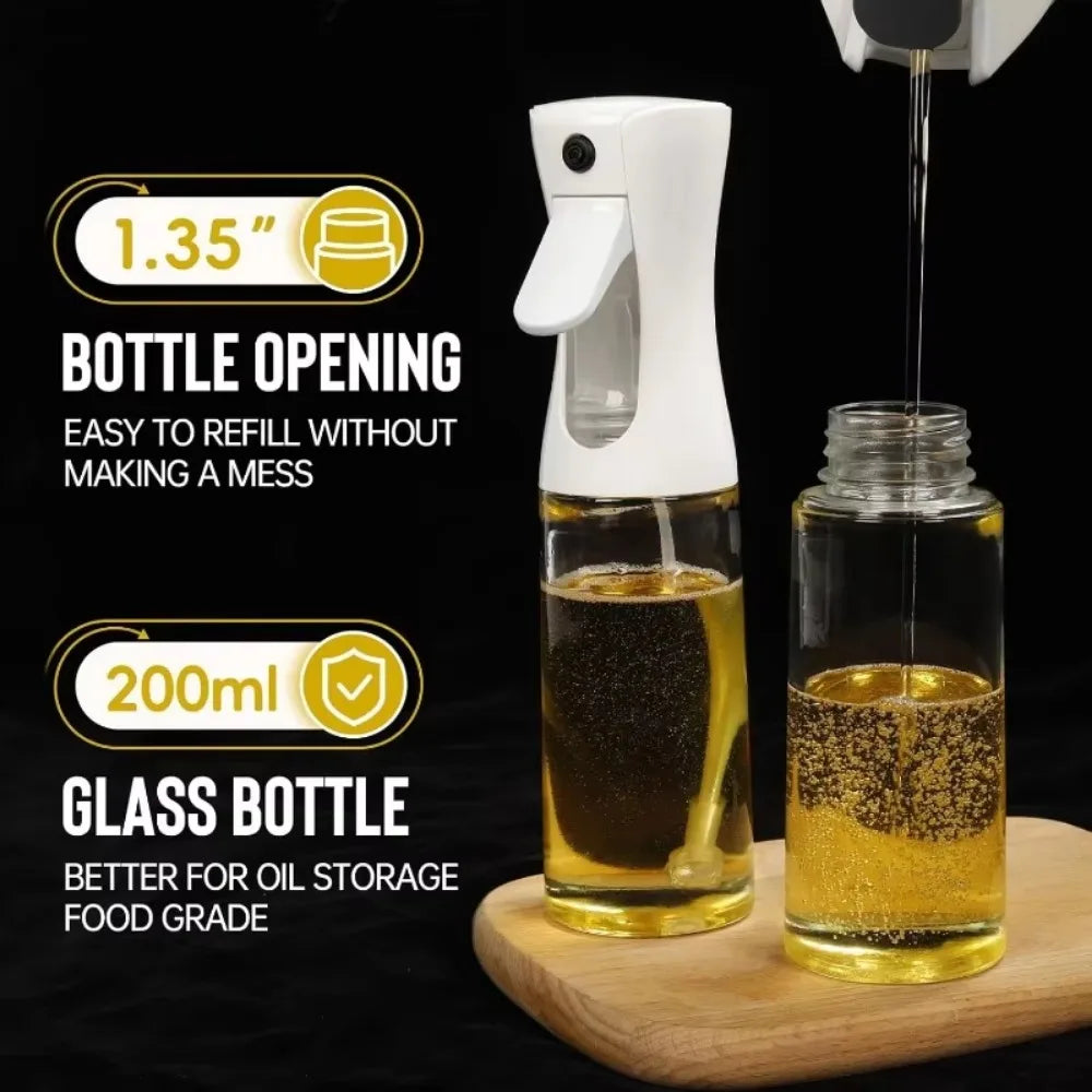 2-in-1 Oil Spray & Pour Dispenser – Reusable Kitchen Cooking Bottle