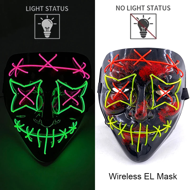 Glow Reaper LED Mask 👻⚡