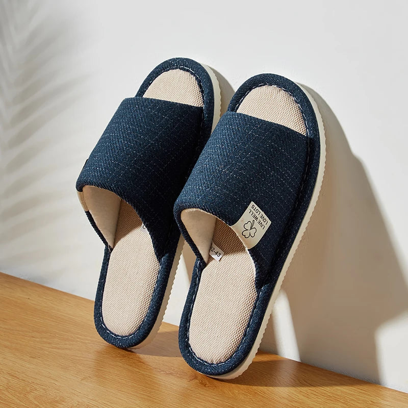 Men’s & Women’s Linen House Slippers