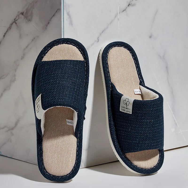 Men’s & Women’s Linen House Slippers