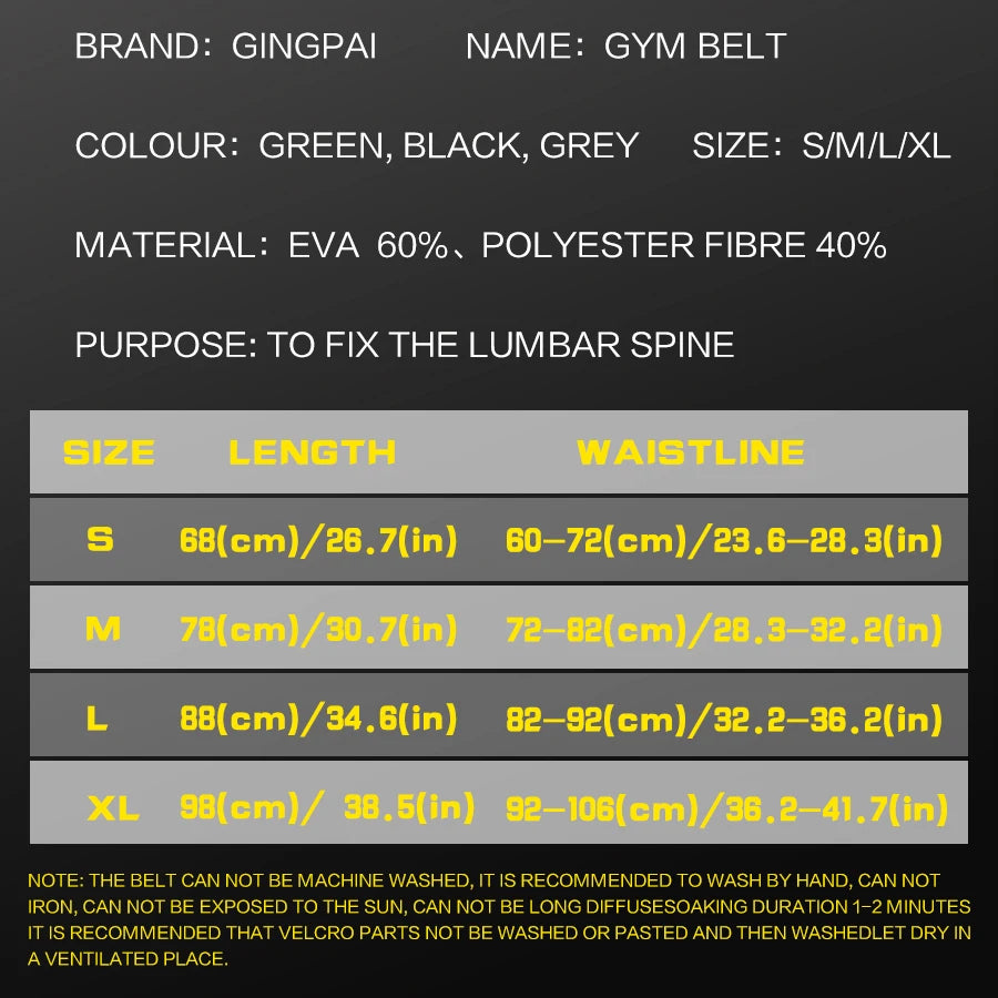 ProLift Weightlifting Belt – Lumbar Support & Core Protection