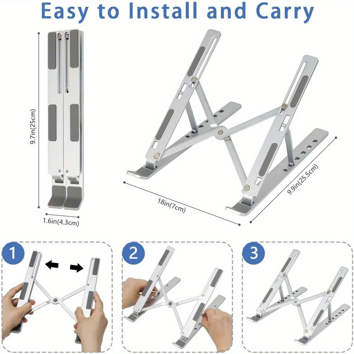Portable Aluminum Laptop Stand