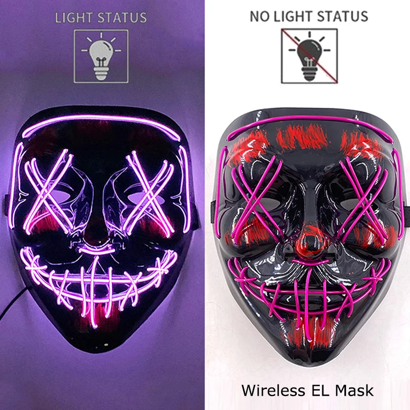 Glow Reaper LED Mask 👻⚡