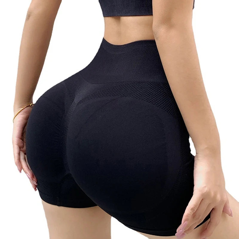 Women’s High-Waisted Push-Up Gym Shorts