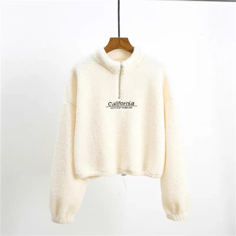 Women’s Cozy Cropped Fleece Hoodie