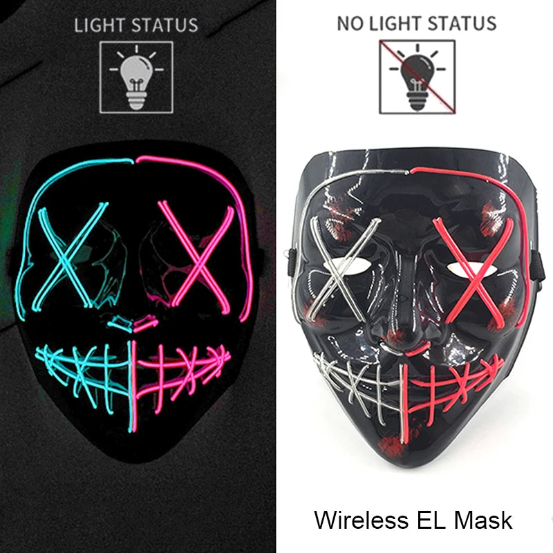 Glow Reaper LED Mask 👻⚡