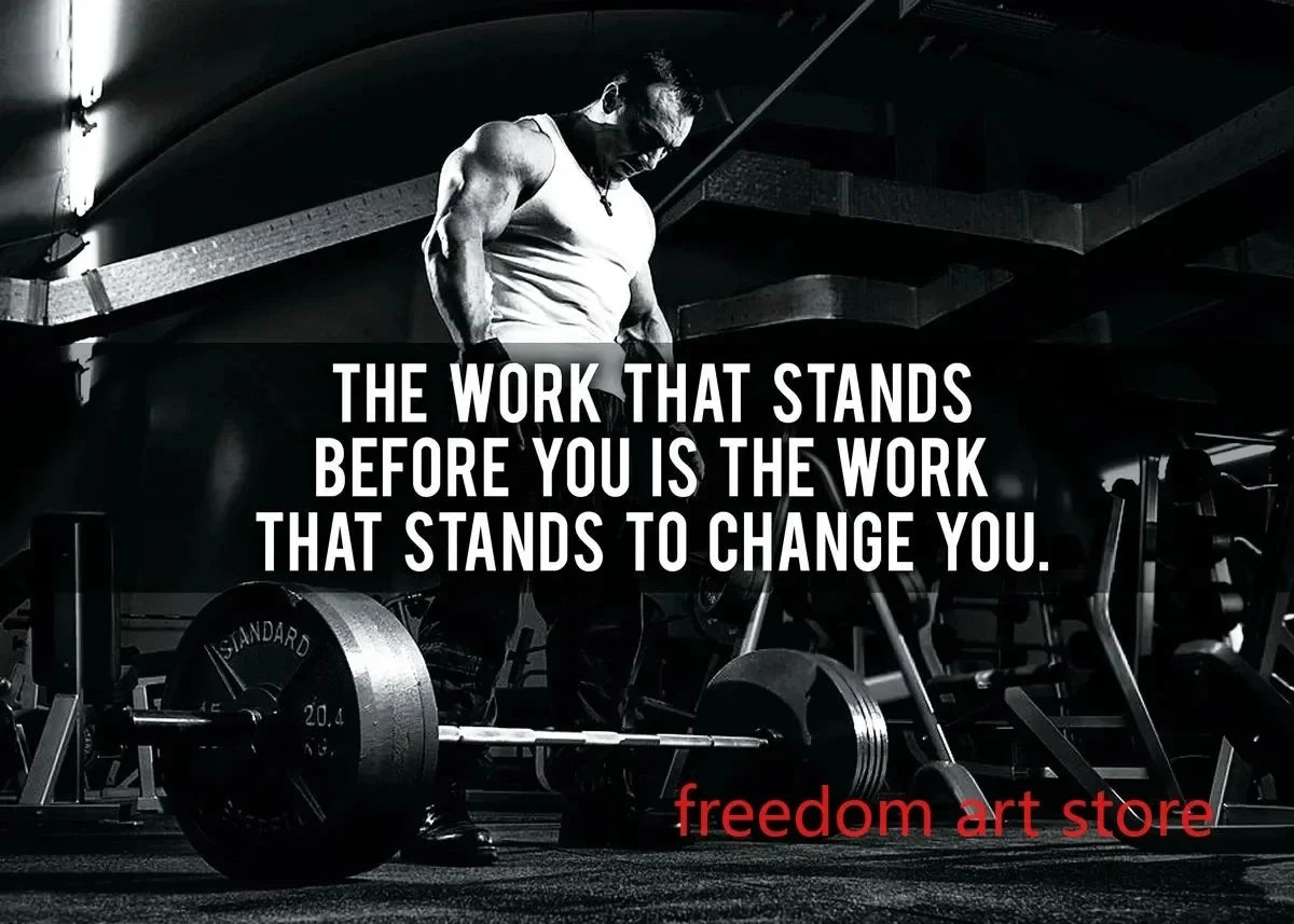 Men’s Muscle & Strength Gym Wall Art Poster 💪🏋️