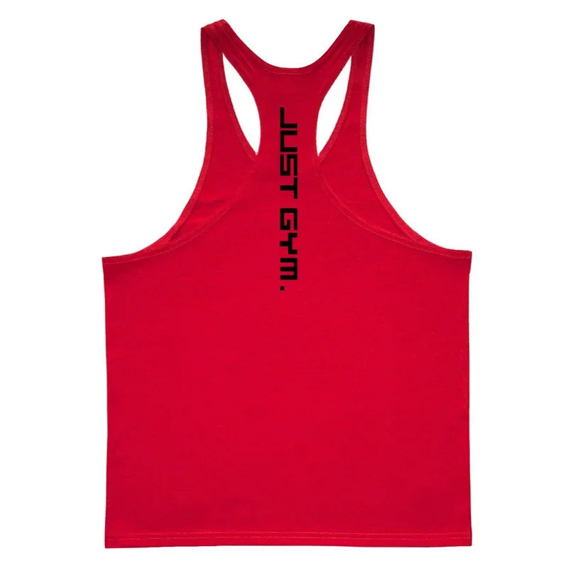 Men’s Striped Cotton Muscle Tank Top