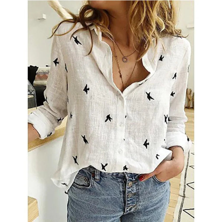 Women’s Classic Linen Button-Up Shirt ✨