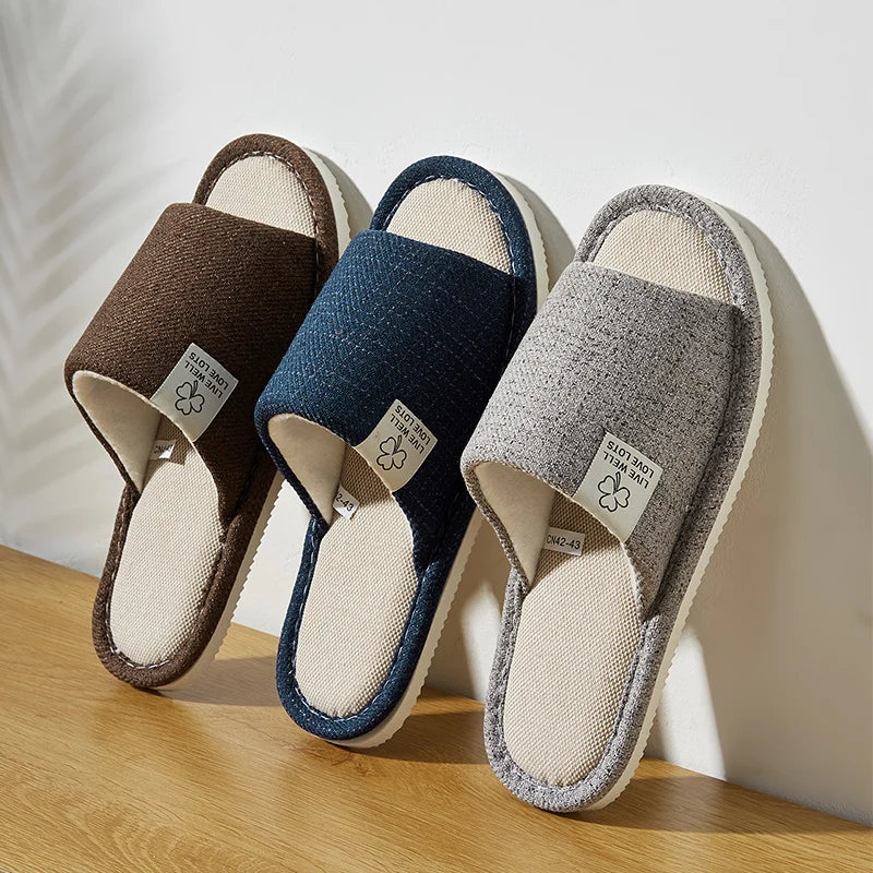 Men’s & Women’s Linen House Slippers