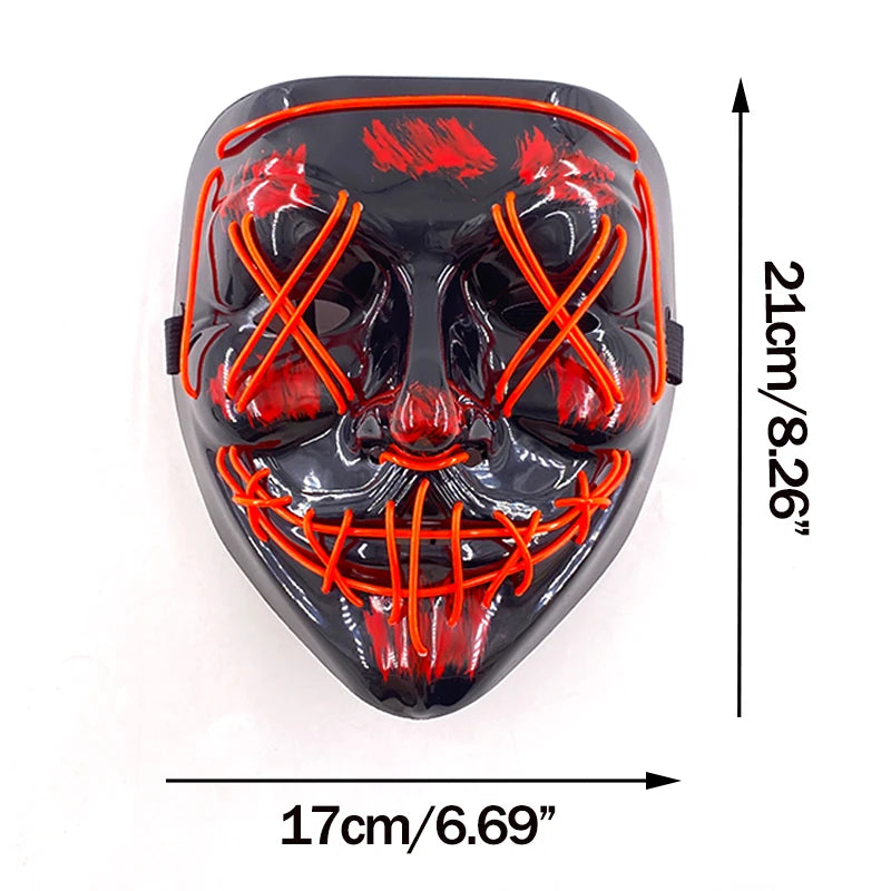 Glow Reaper LED Mask 👻⚡