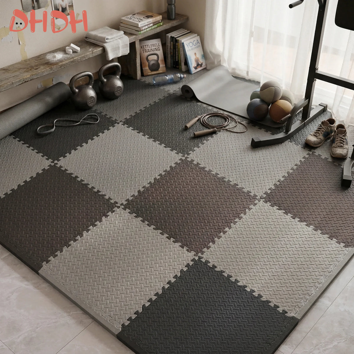 Interlocking Anti-Slip Gym & Workout Floor Mat