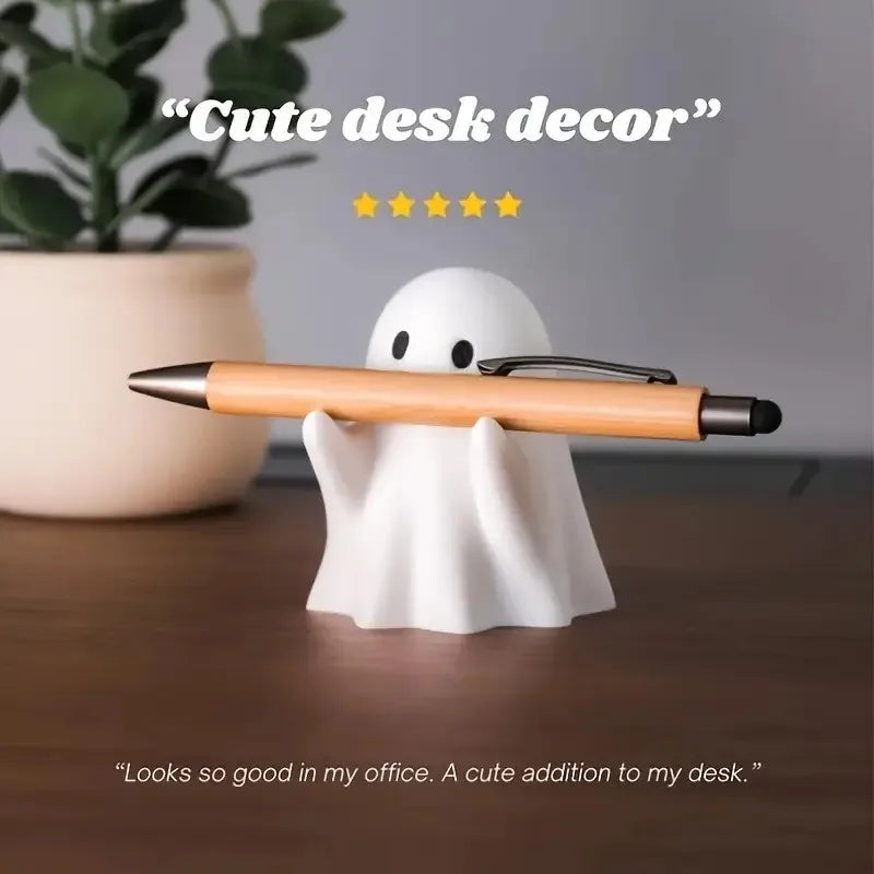 Cute Ghost Pen Holder – Halloween Desk Organizer 👻🖊️