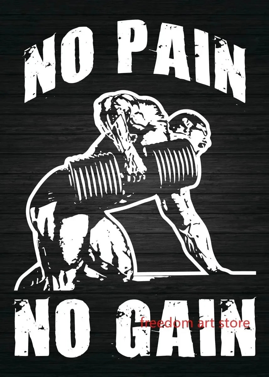Men’s Muscle & Strength Gym Wall Art Poster 💪🏋️
