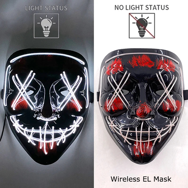 Glow Reaper LED Mask 👻⚡