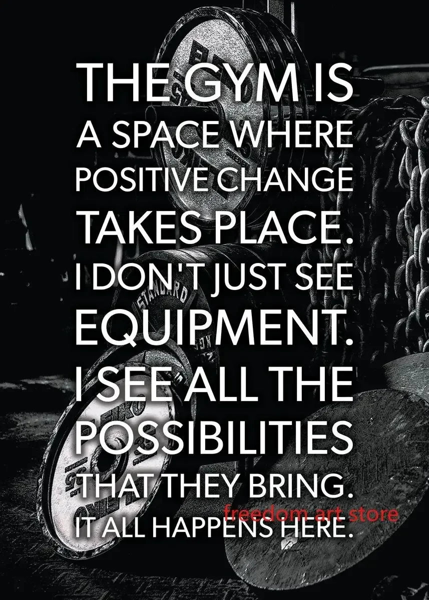 Men’s Muscle & Strength Gym Wall Art Poster 💪🏋️