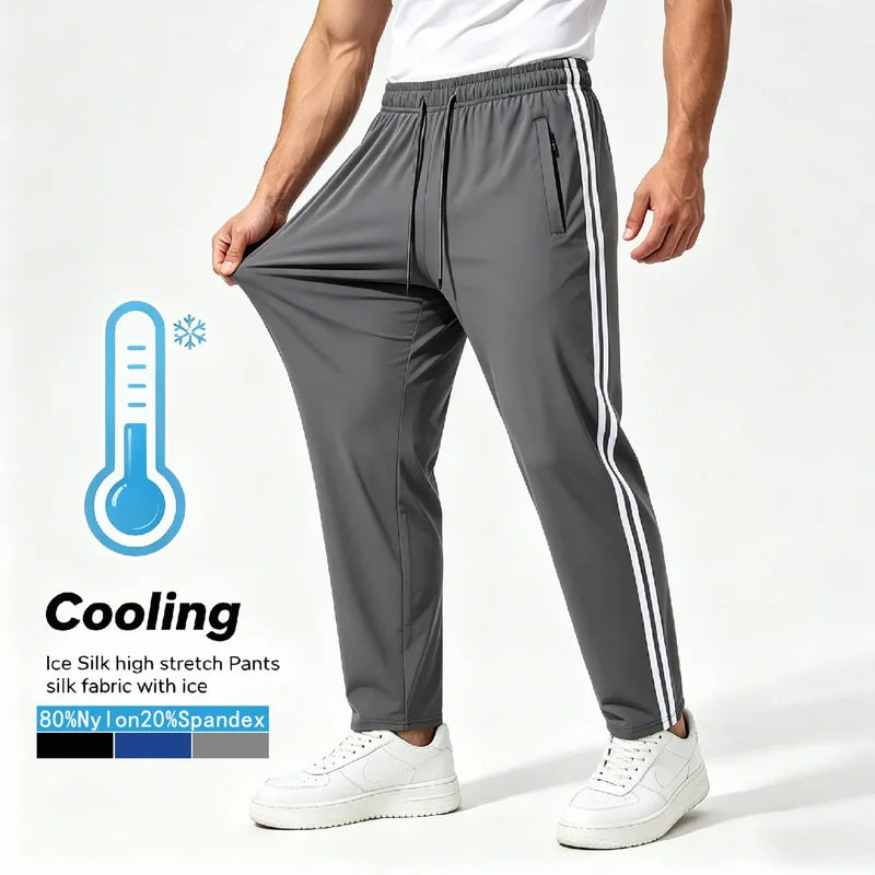 Men’s Lightweight Ice Silk Jogger Pants