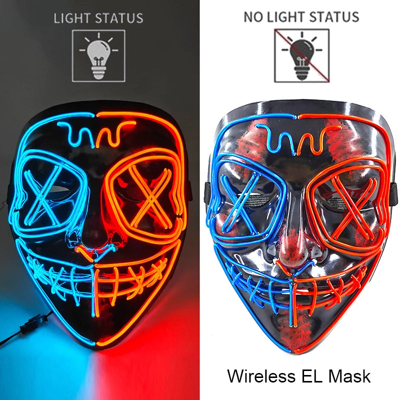Glow Reaper LED Mask 👻⚡