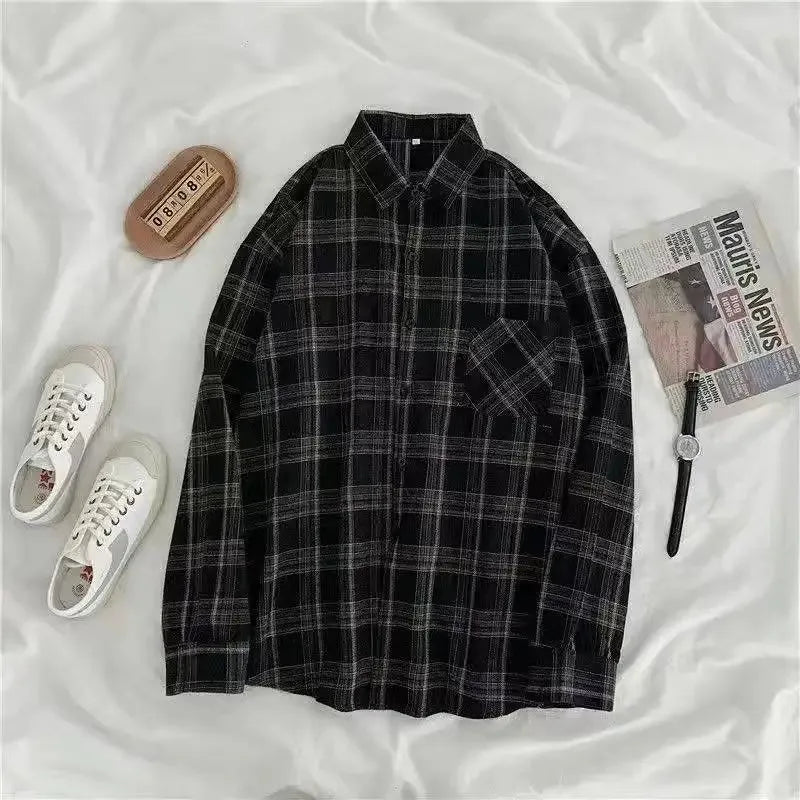 Women’s Oversized Plaid Button-Up Shirt