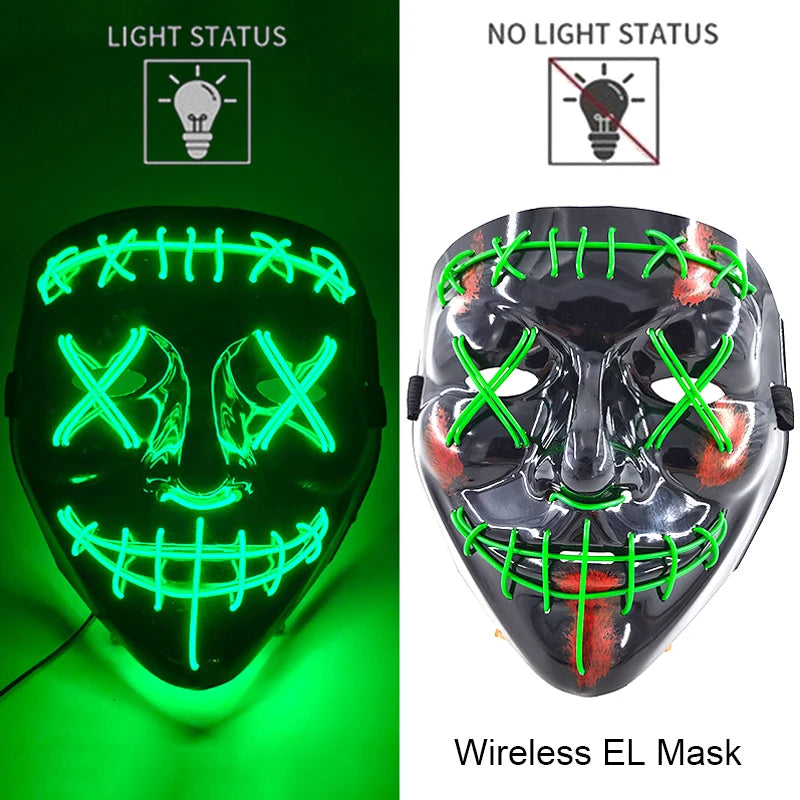 Glow Reaper LED Mask 👻⚡
