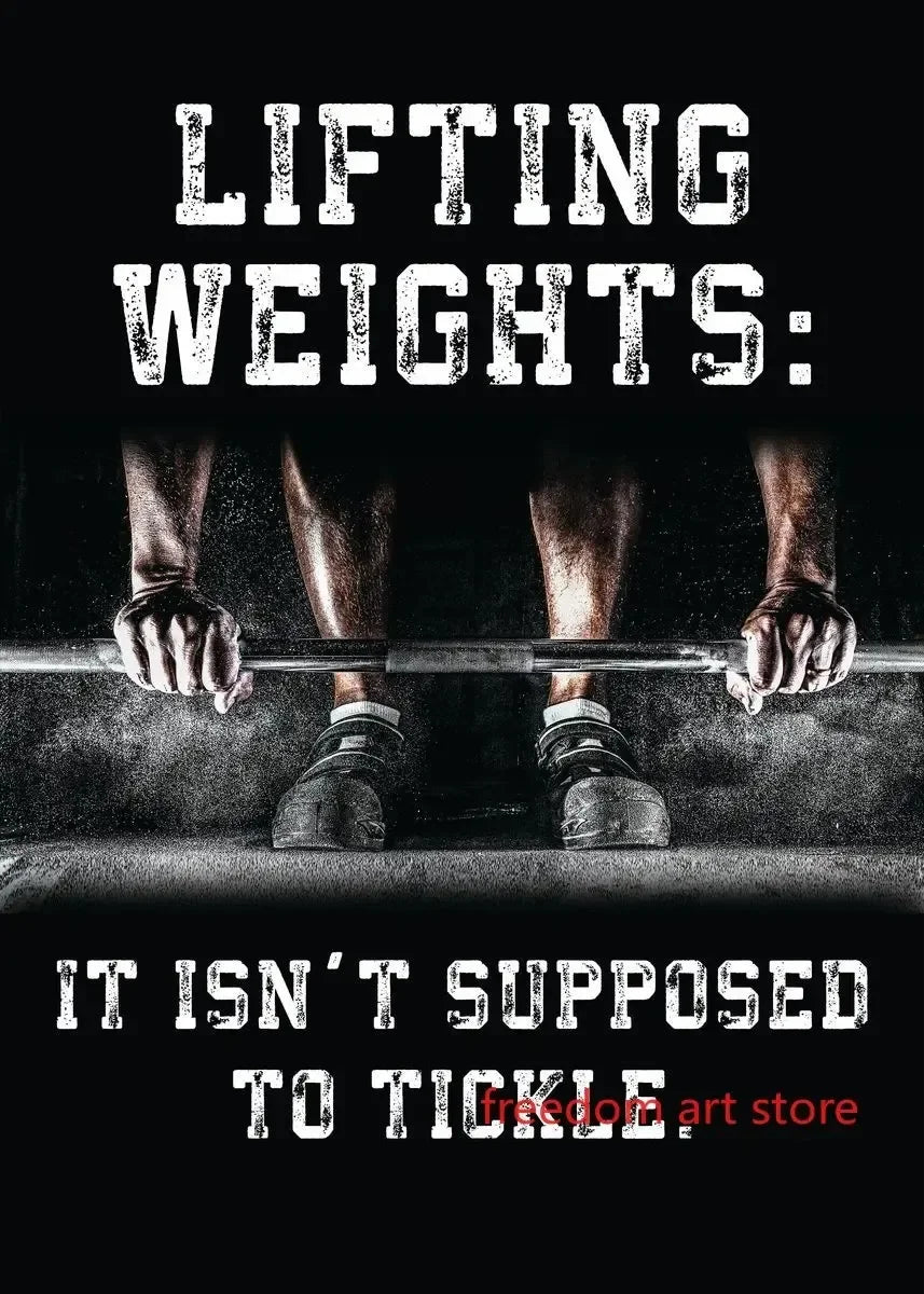 Men’s Muscle & Strength Gym Wall Art Poster 💪🏋️