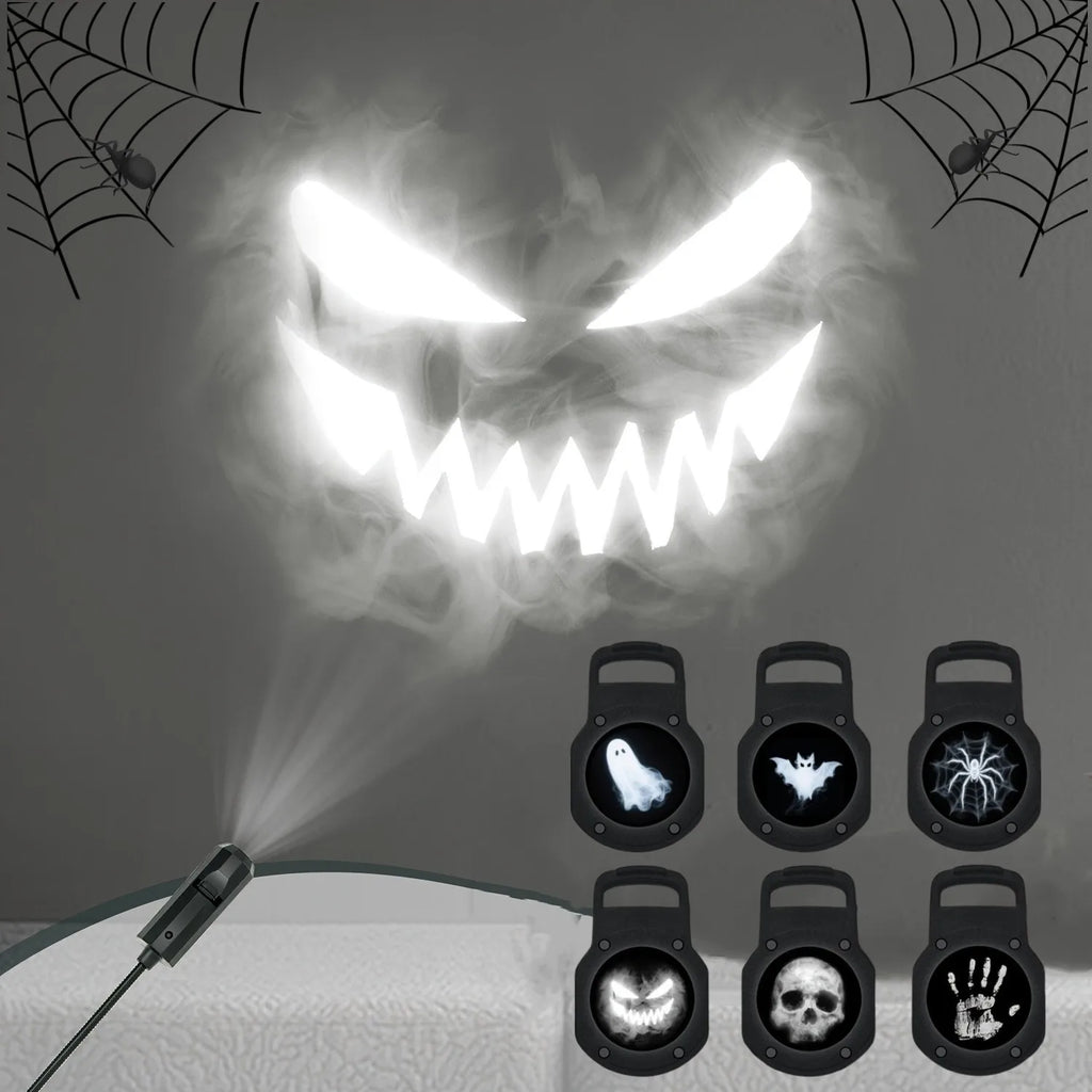 👻 Halloween Ghost & Skull Projector Night Light