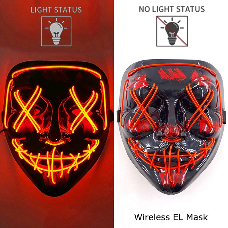 Glow Reaper LED Mask 👻⚡