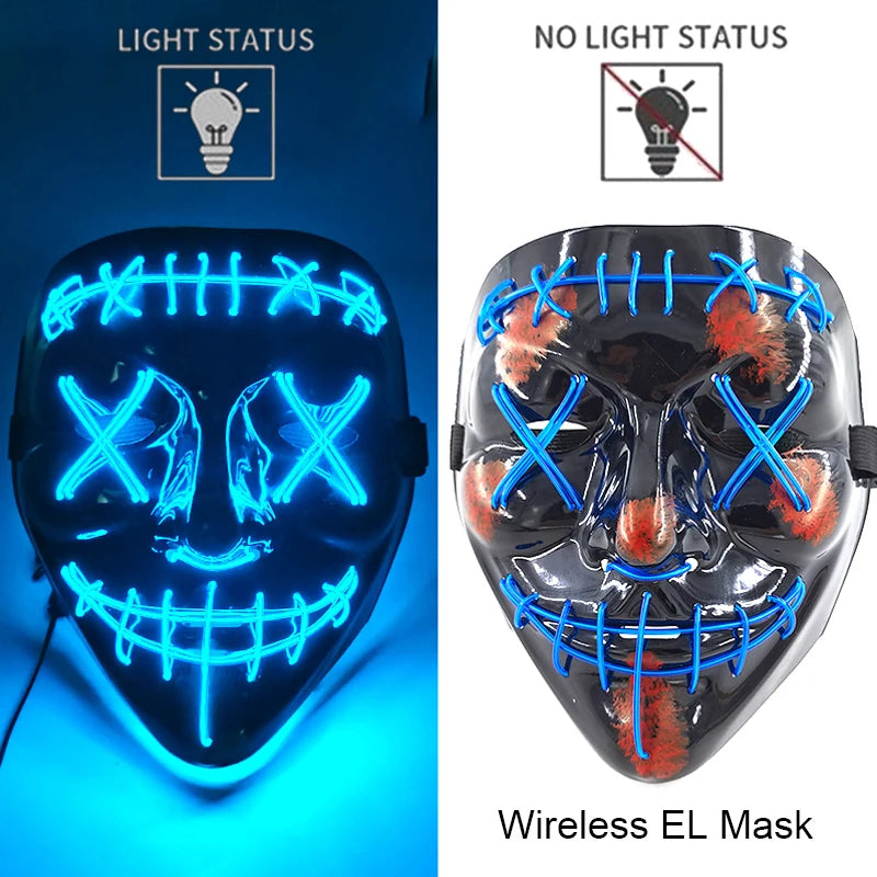 Glow Reaper LED Mask 👻⚡