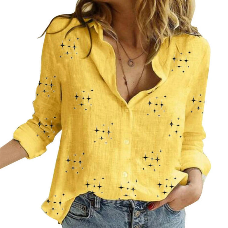 Women’s Classic Linen Button-Up Shirt ✨