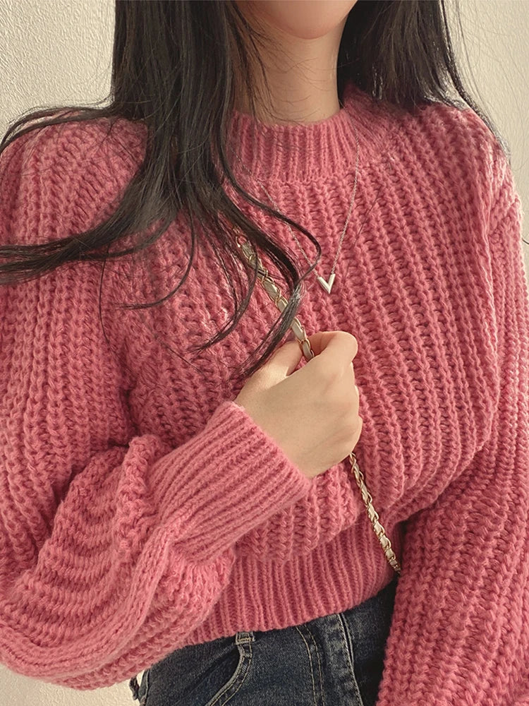 Women’s Vintage Lantern Sleeve Sweater