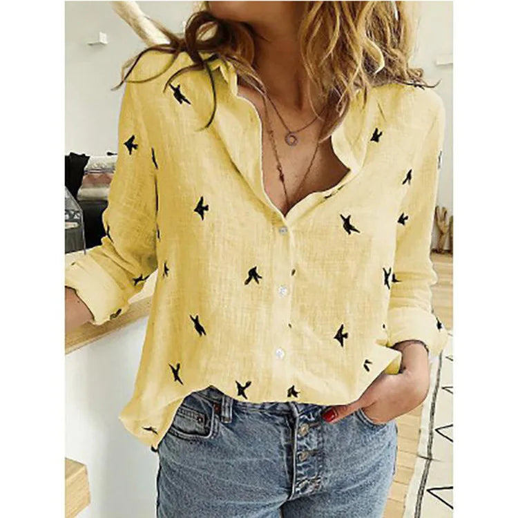 Women’s Classic Linen Button-Up Shirt ✨