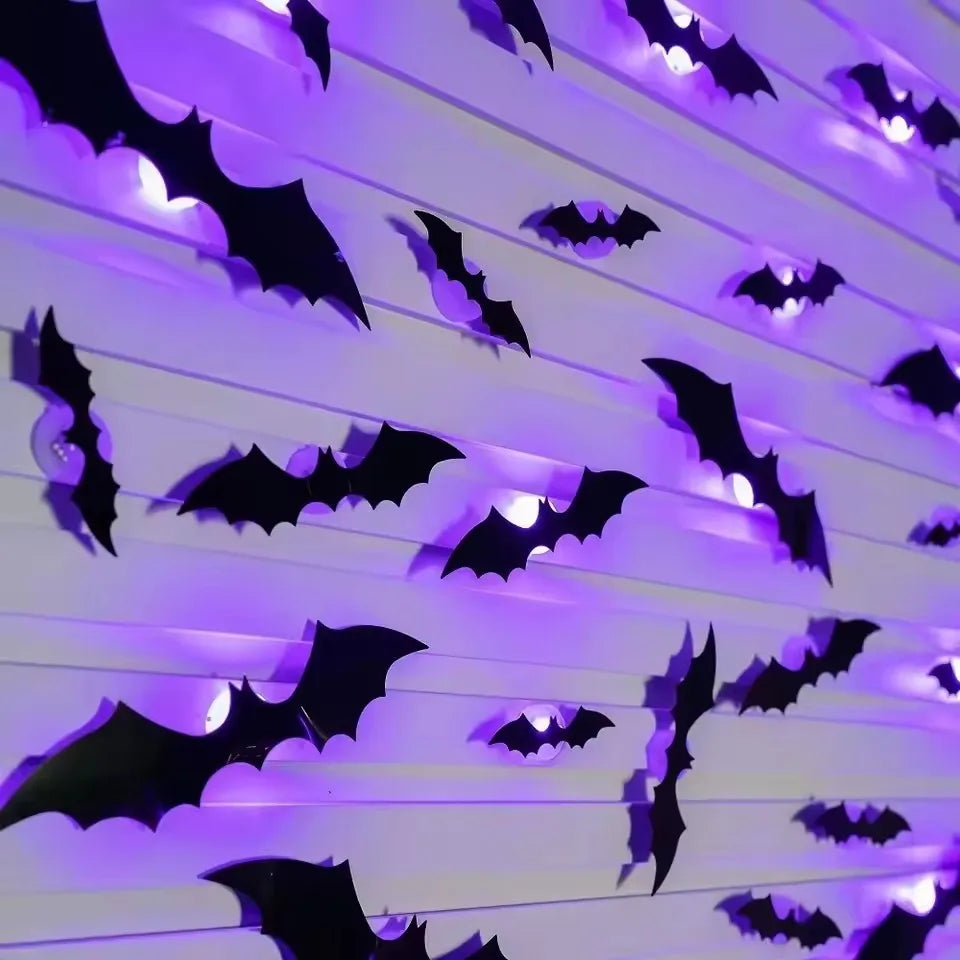 🦇 3D Halloween Bat LED Night Lights