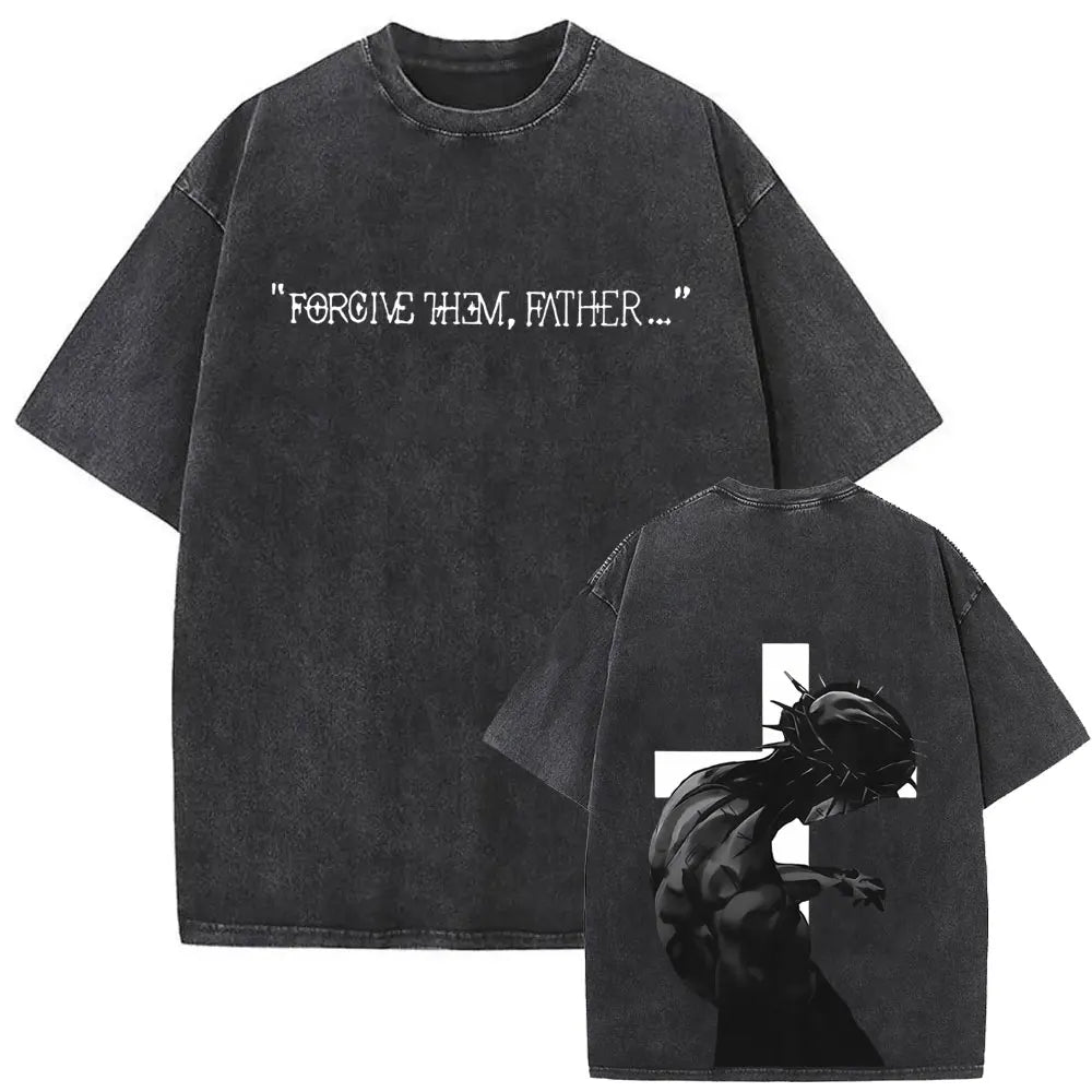 Jesus Forgive Them Vintage Washed Tee