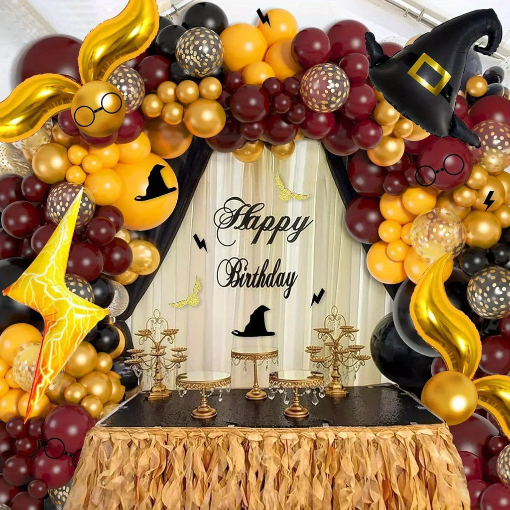 Wizard Magic Balloon Arch Kit – 146-Piece Halloween & Birthday Party Decoration Set