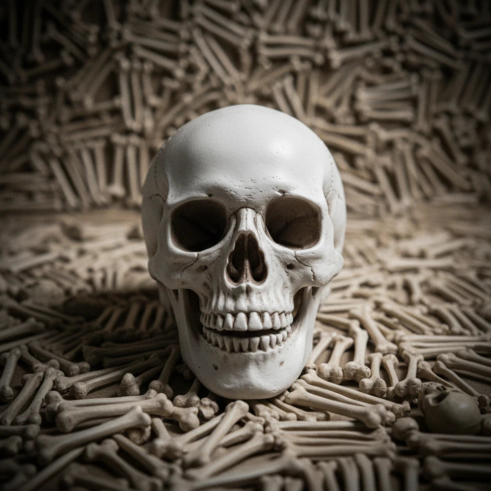 Realistic Skull Head Halloween Prop