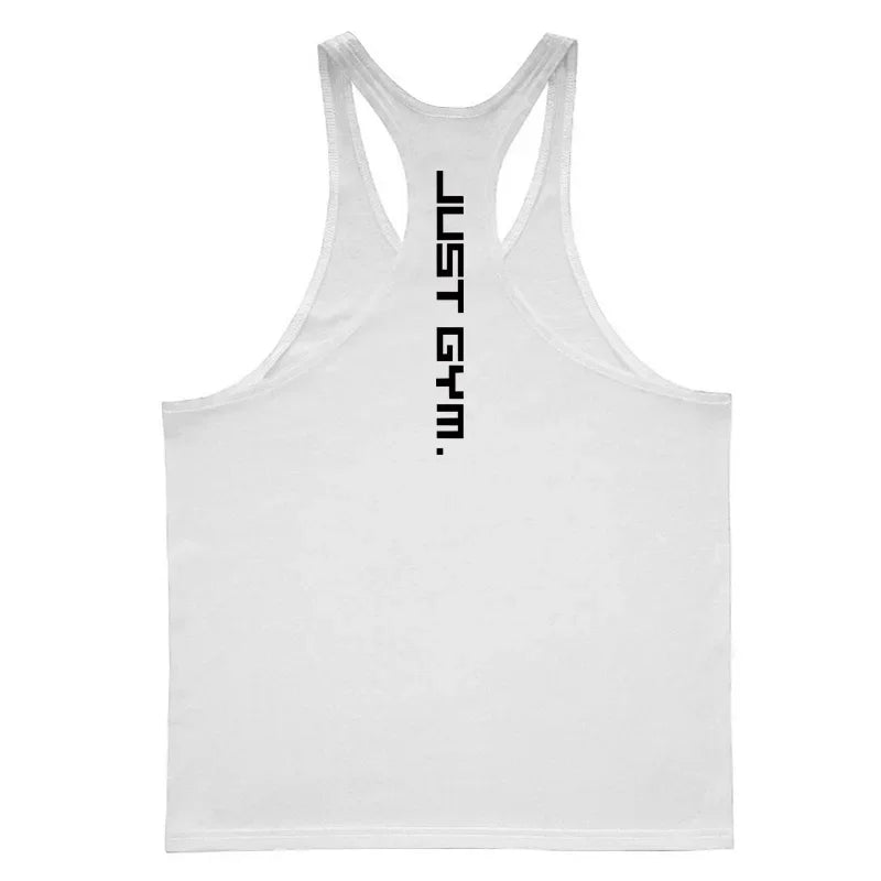 Men’s Striped Cotton Muscle Tank Top