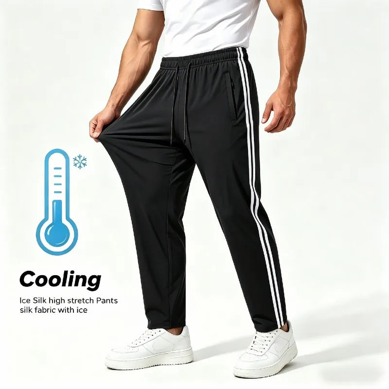 Men’s Lightweight Ice Silk Jogger Pants