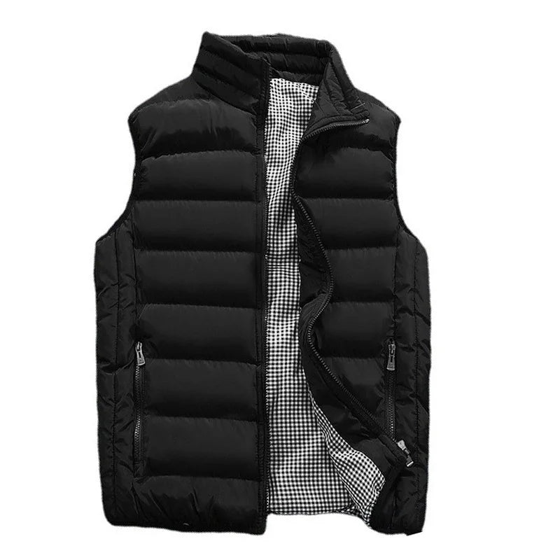 Men’s Essential Puffer Vest – Windproof Quilted Winter Vest